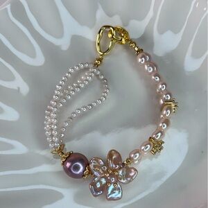 Handmade Freshwater Pearl Braided Bracelet